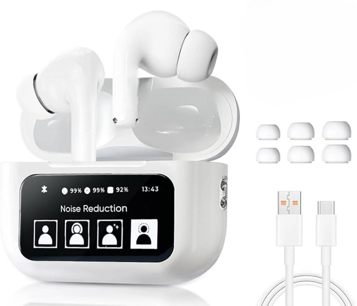Наушники-вкладыши беспроводные с сенсорным экраном с камерой Owl Bluetooth (2518287610)