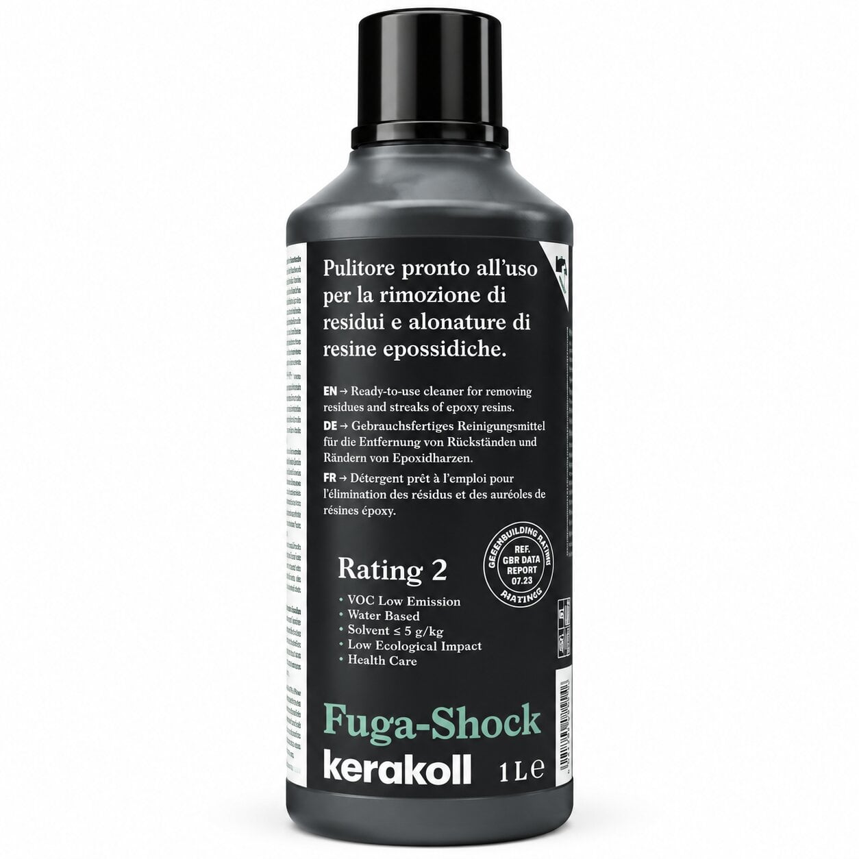 Очищувач Kerakoll Fuga-Shock Eco для застарілої епоксидної затірки 1 л (FE13083) Очищувач Kerakoll Fuga-Shock Eco для застарілої епоксидної затірки 1 л (FE13083)