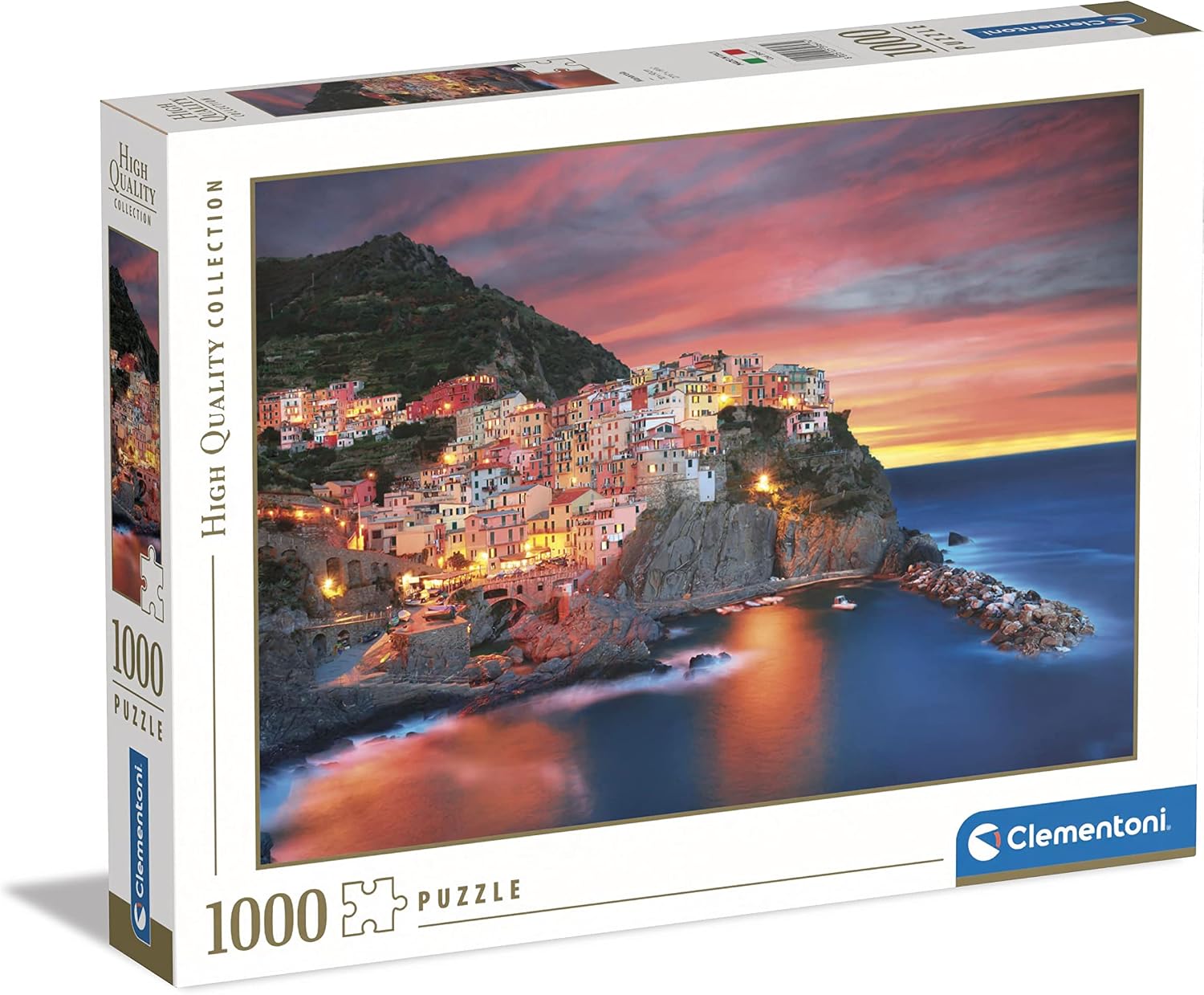 Пазл Clementoni High Quality Collection Манарола Италия Закат 1000 деталей 70x50 см компактная коробка (CLE-39913)