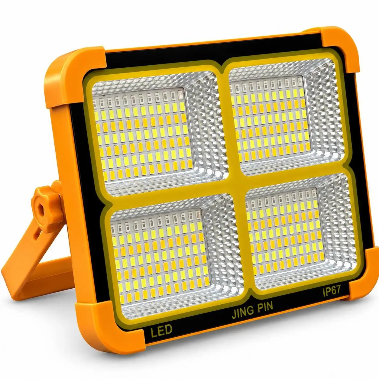 Прожектор переносний світлодіодний JING PIN Solar LED Light 336 LED з сонячною зарядкою/USB IP67 (M1300)