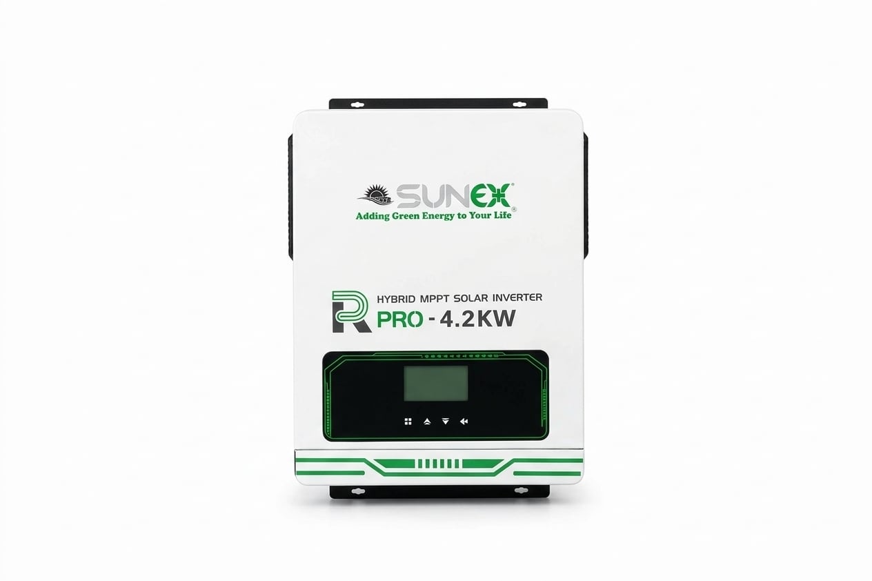 Перетворювач сонячної енергії SUNEX гібридний інвертор 4,2 кВт із MPPT 120 А та чистою синусоїдою Білий (38912170)
