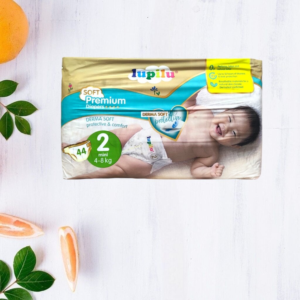 Підгузки Lupilu Premium Soft 2 Mini 4-8 кг 44 шт.