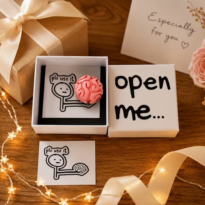 Подарункова коробка Open ME Мозок (а8)