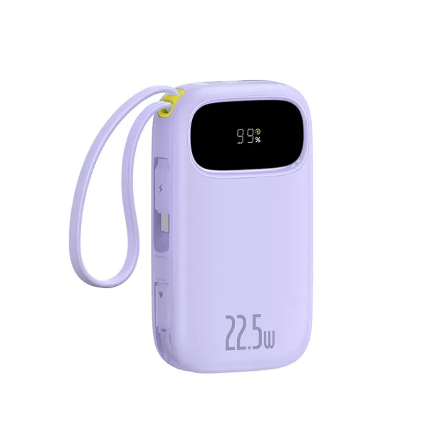 Батарея портативная BASEUS QPow2 Dual-Cable 20000mAh 22.5W P10055002513-00 Purple