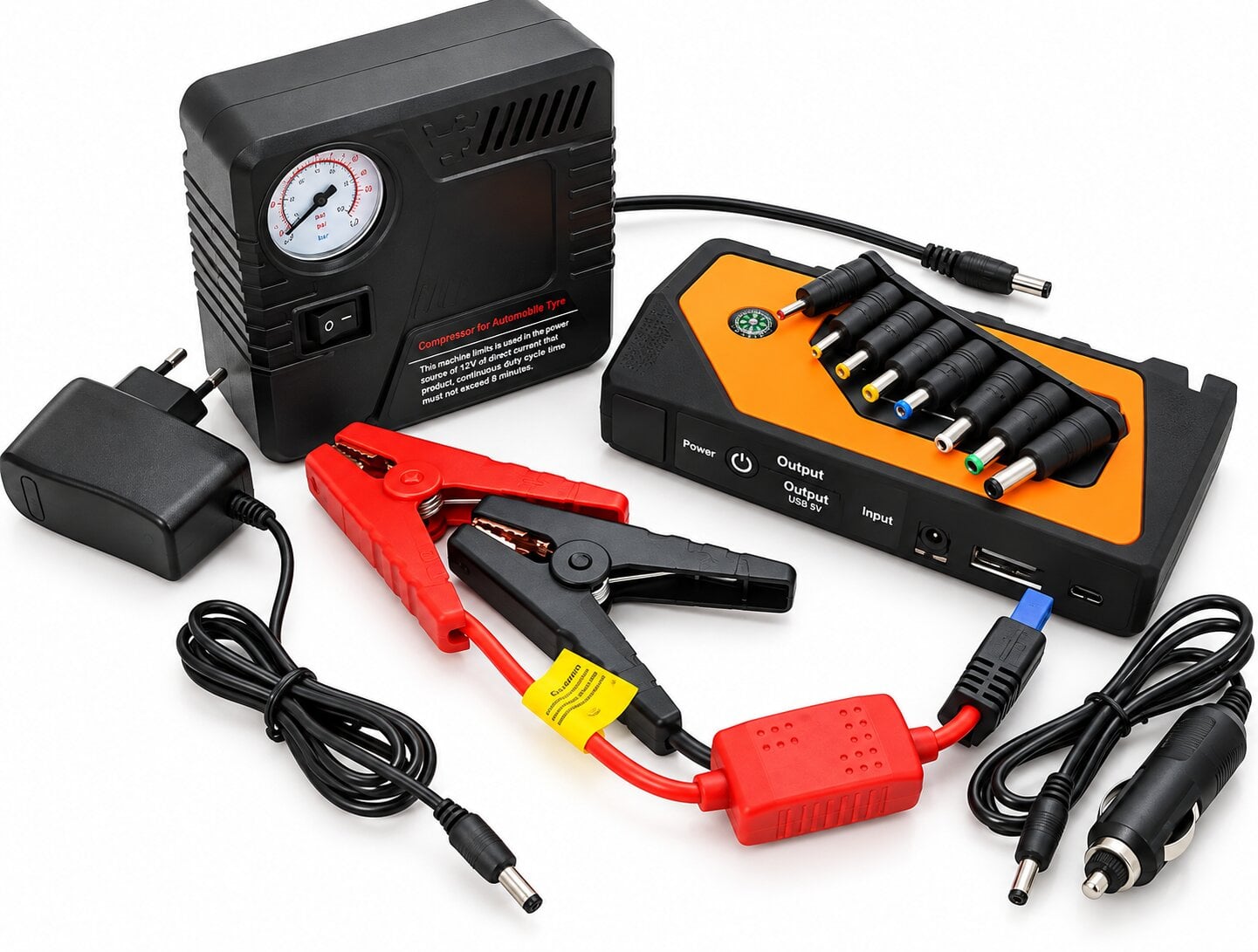 Повербанк с пусковым устройством Jump Starter и воздушным компрессором для авто 9980 mAh (29768983) Повербанк с пусковым устройством Jump Starter и воздушным компрессором для авто 9980 mAh (29768983)