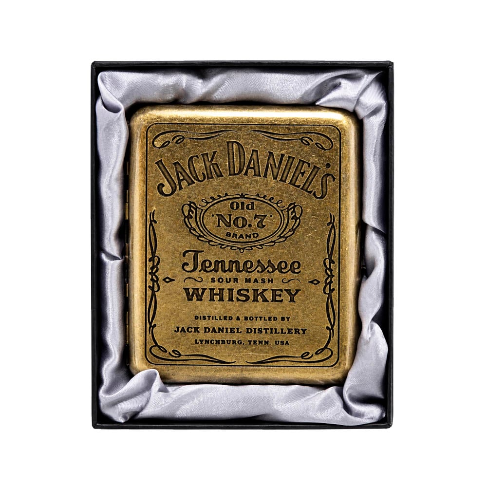 Портсигар металлический Jack Daniel’s 20 сигарет (ПА-78)