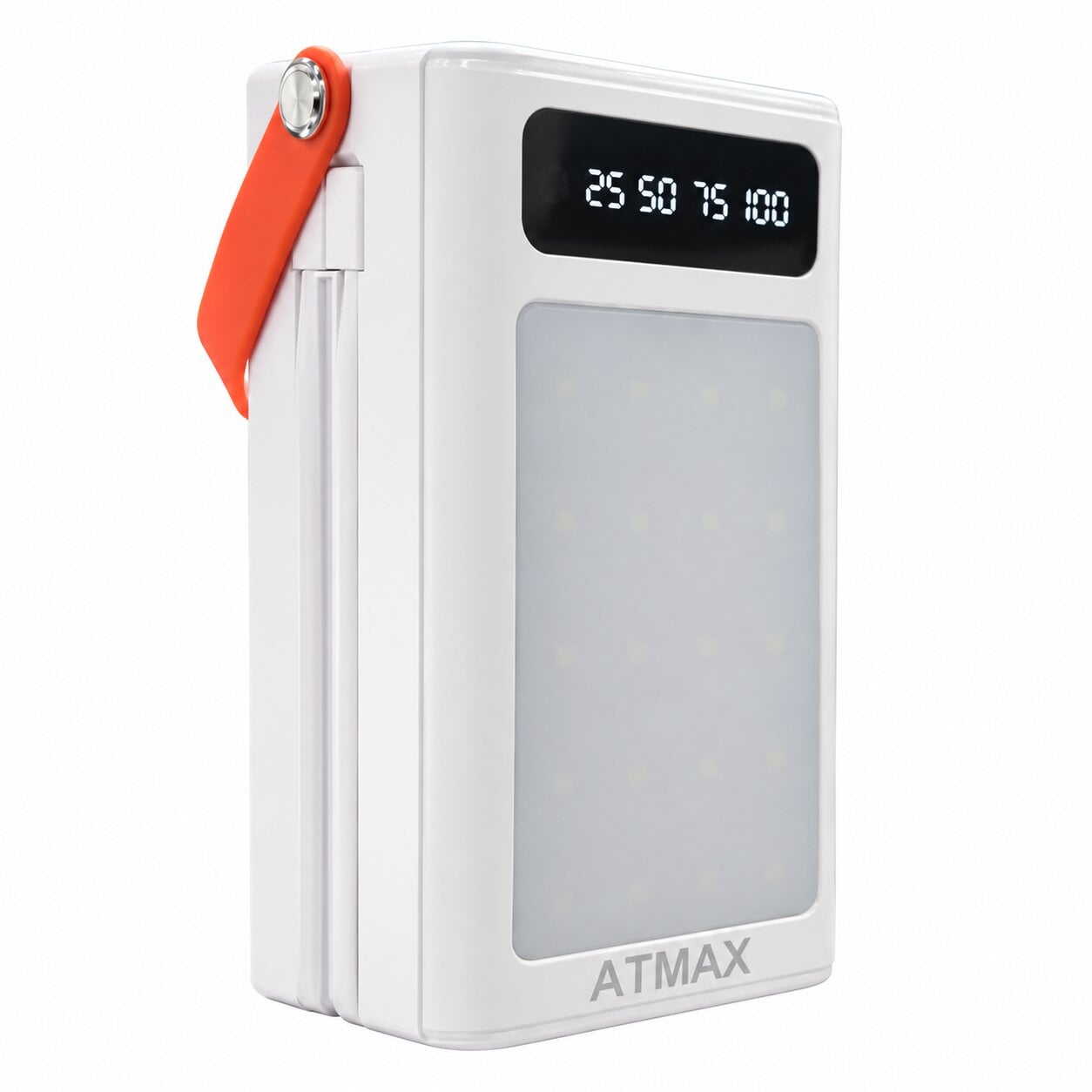 Повербанк 60000 mAh ATMAX со встроенными кабелями фонариком (C121048)
