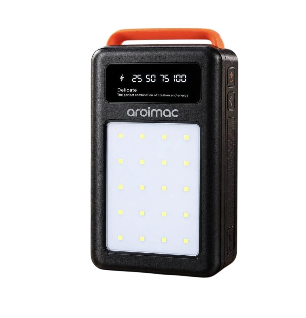 Повербанк Aroimac 100000 mAh великої ємності з LED-ліхтарем на 20 світлодіодів (M17935) Повербанк Aroimac 100000 mAh великої ємності з LED-ліхтарем на 20 світлодіодів (M17935)