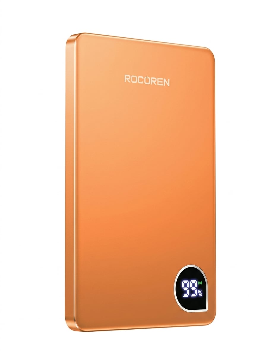 Повербанк беспроводной магнитный Rocoren Mini Magnetic 5000 mAh 20W Orange
