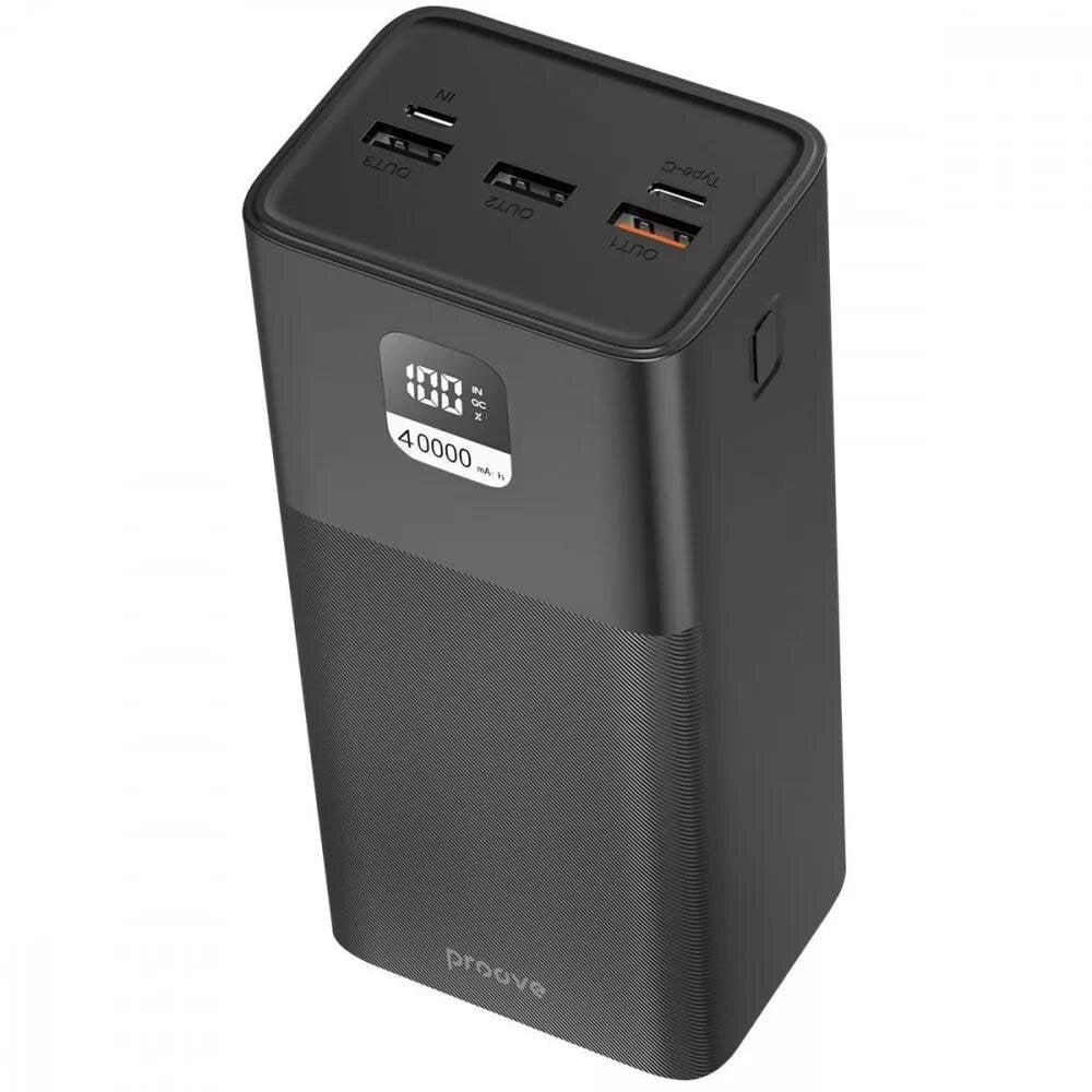 Повербанк Proove Giant 40000 mAh 100W с быстрой зарядкой Черный (PG40100)