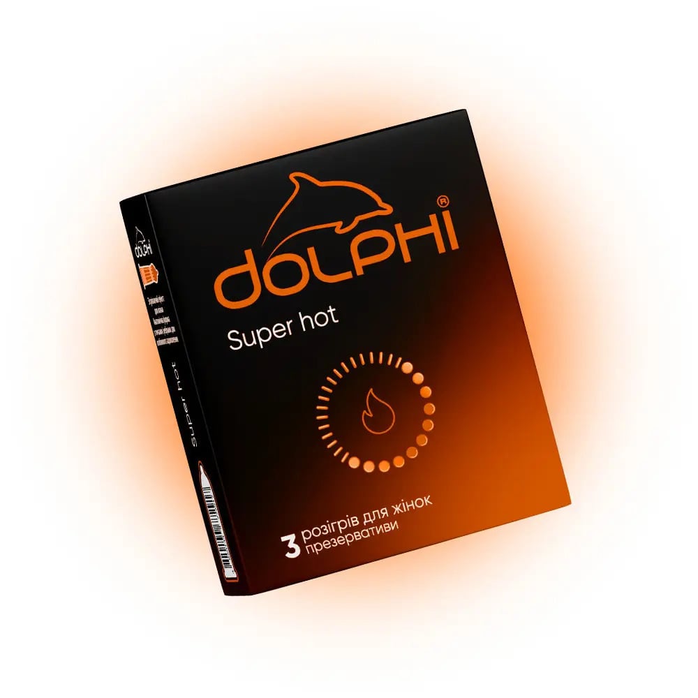 Презервативы Dolphi Super hot с ребрами и точками и разогревающим эффектом для женщины 3 шт. (000007128) Презервативы Dolphi Super hot с ребрами и точками и разогревающим эффектом для женщины 3 шт. (000007128)