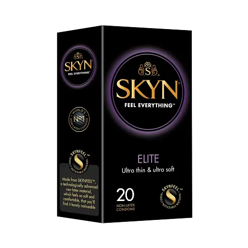 Презервативы SKYN Elite безлатексные ультратонкие полиизопреновые гладкие со смазкой 53 мм 20 шт. (3191353912)