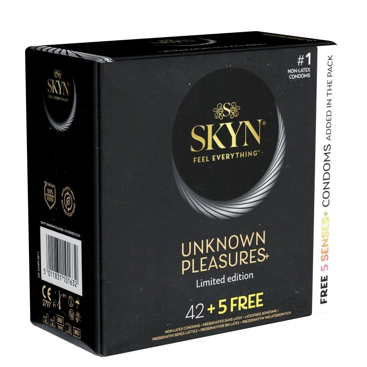 Презервативы SKYN Unknown Intense Feel/Warming/Cocktail Club и Elite безлатексные полиизопреновые 42 шт. (2889088683)