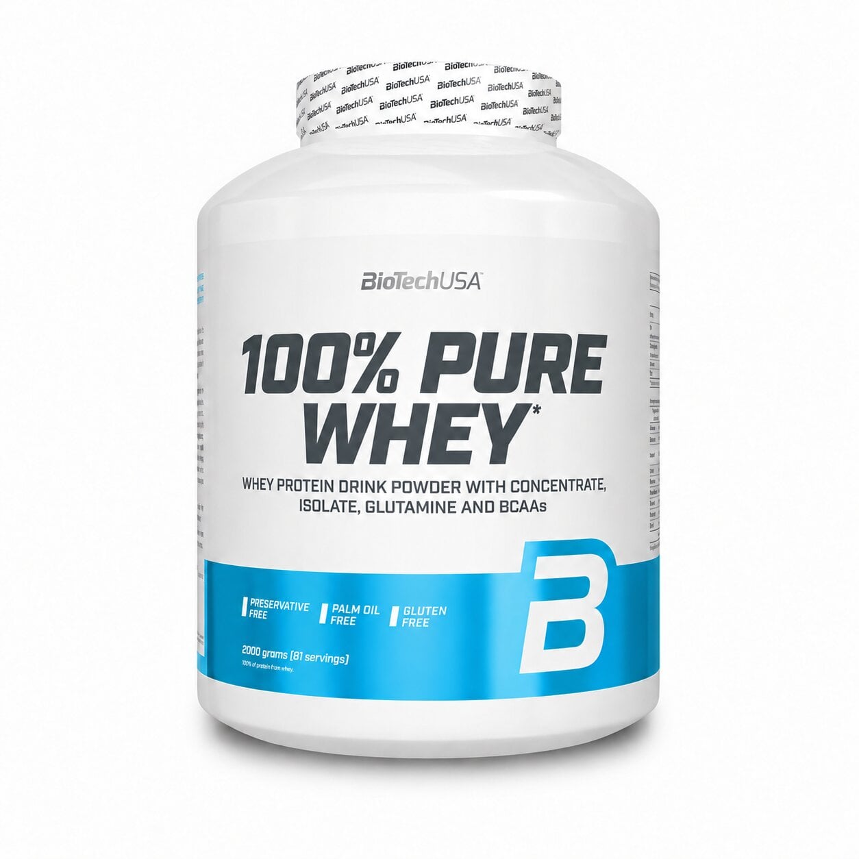 Протеин Biotech USA 100% Pure Whey 2000 г Банан (BIO-26978)