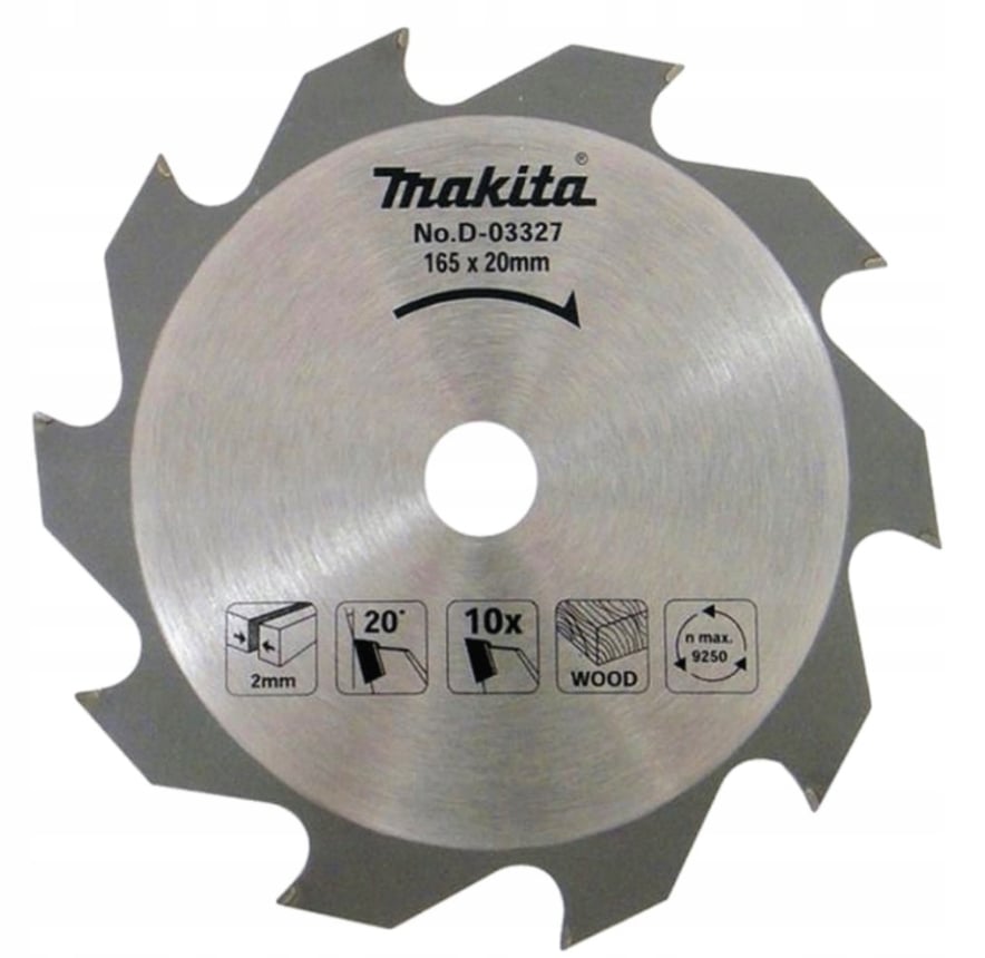 Диск пильный по дереву Makita D-03327 165x20 мм (17441555255)