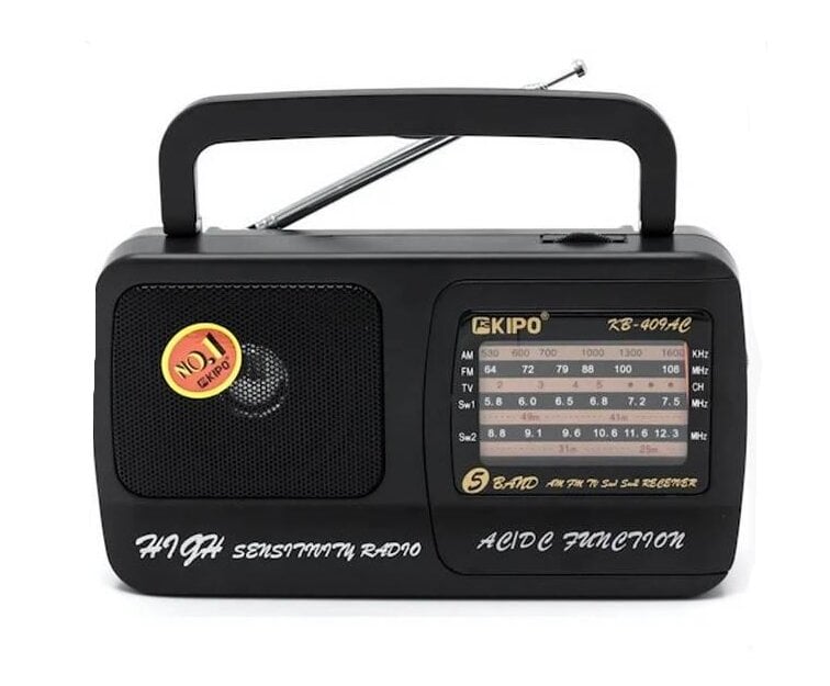 Радіоприймач KIPO KB-408 FM-радіо AUX корпус пластмас Black Box Радіоприймач KIPO KB-408 FM-радіо AUX корпус пластмас Black Box