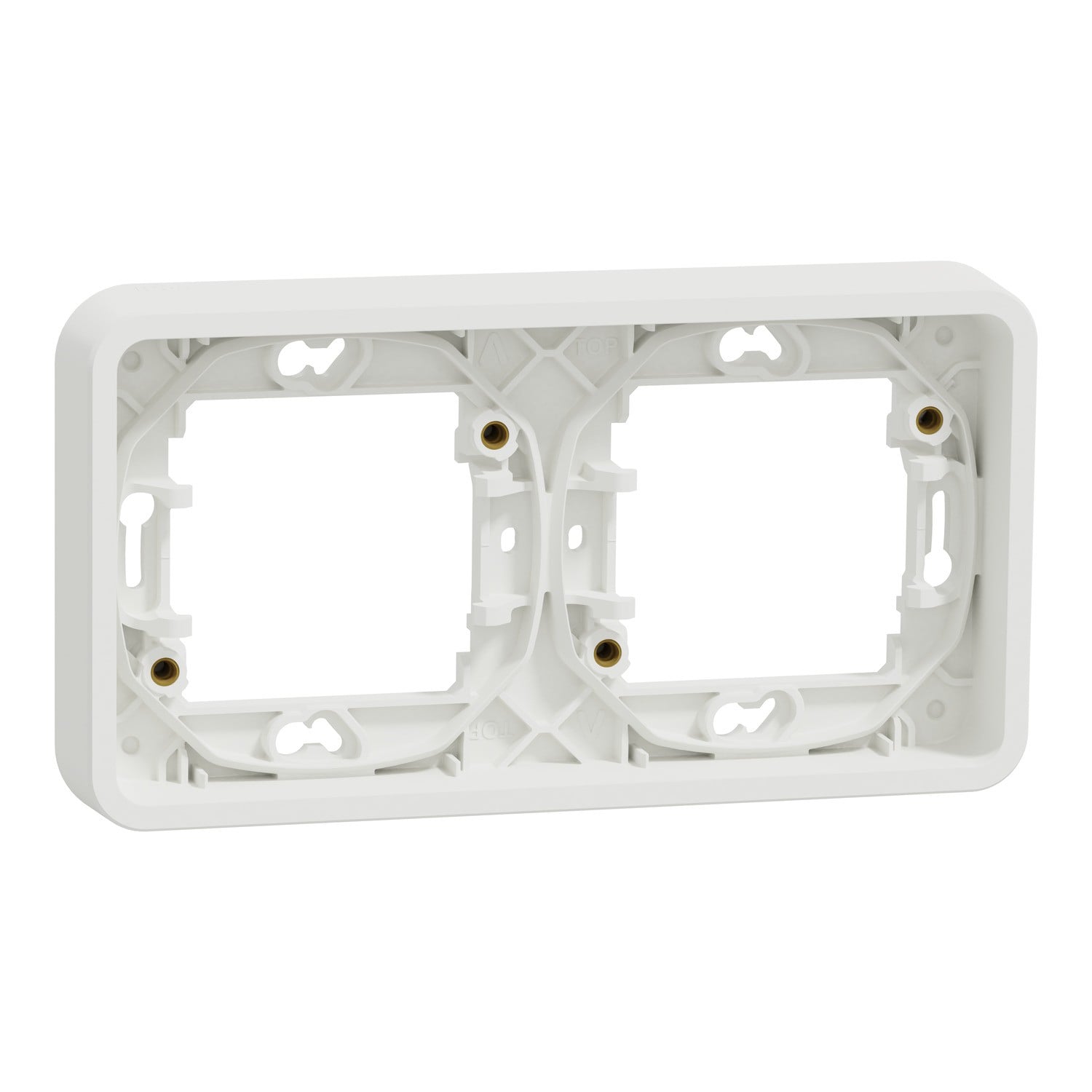Рамка Schneider Electric MUReva Styl двомісна IP55 Білий (MUR39101)