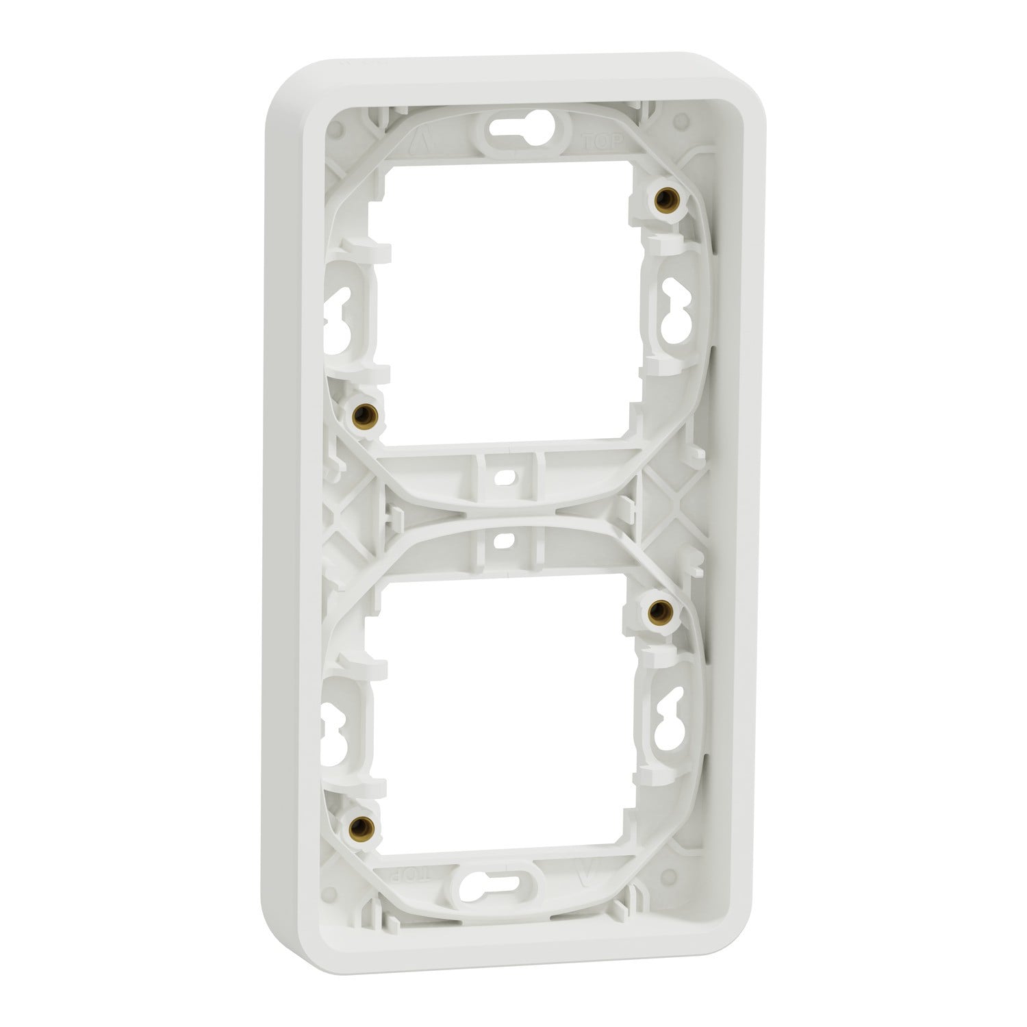 Рамка Schneider Electric MUReva Styl двомісна вертикальна IP55 Білий (MUR39151)