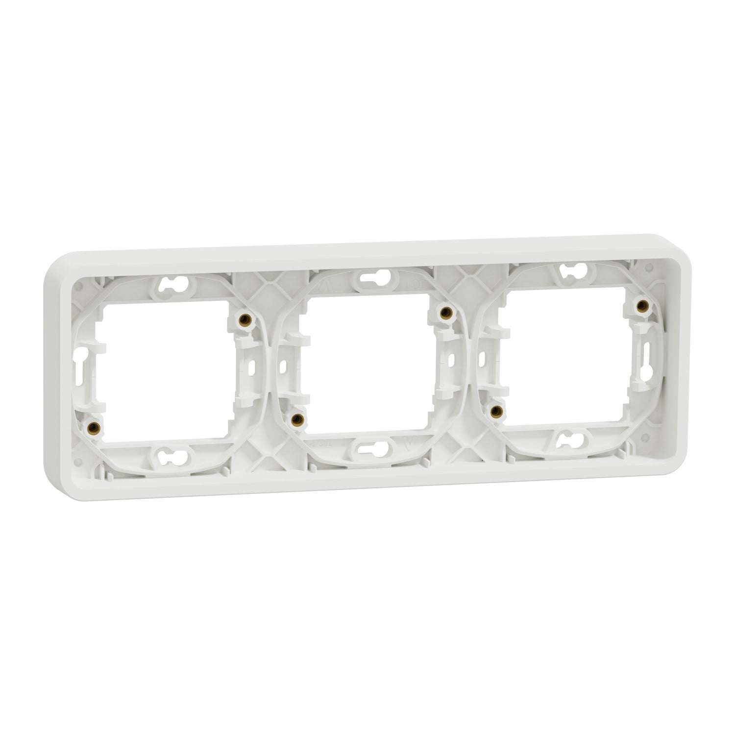 Рамка Schneider Electric MUReva Styl тримісна IP55 Білий (MUR39109)