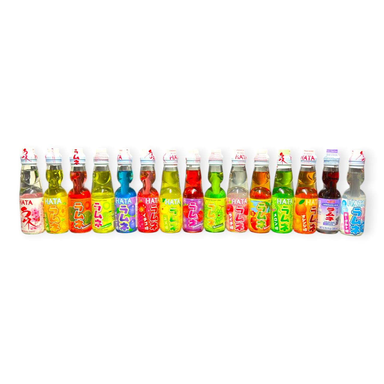 Солодка вода Hatakosen Hata Ramune Grand Mix 200 мл 15 напоїв (32)