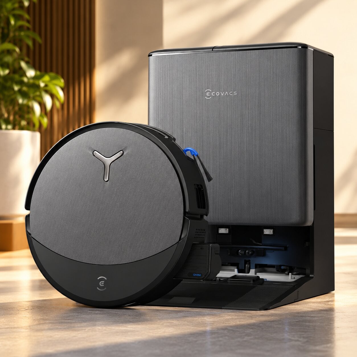 Робот-пилосос Ecovacs DEEBOT T90 PRO OMNI з вологим і сухим прибиранням Робот-пилосос Ecovacs DEEBOT T90 PRO OMNI з вологим і сухим прибиранням