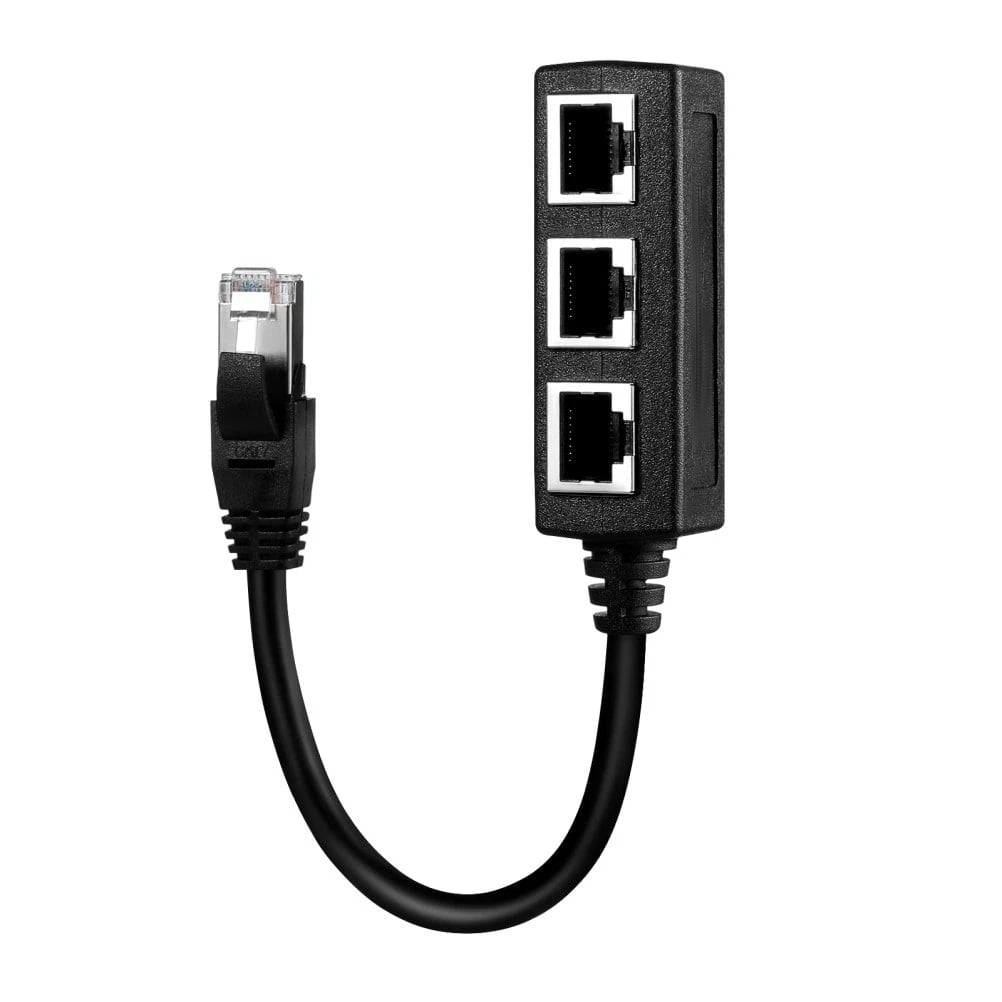 Розгалужувач Ethernet SOLUSTRE RJ45 1 штекер - 3 гнізда (38571829)