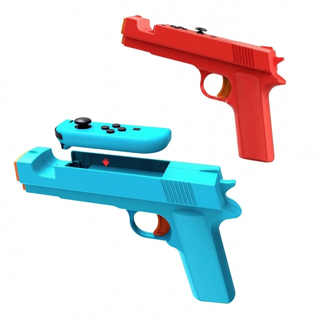 Ручки-пистолеты для контроллеров Nintendo Switch и Switch OLED для игр со стрельбой 2 шт. Ручки-пистолеты для контроллеров Nintendo Switch и Switch OLED для игр со стрельбой 2 шт.