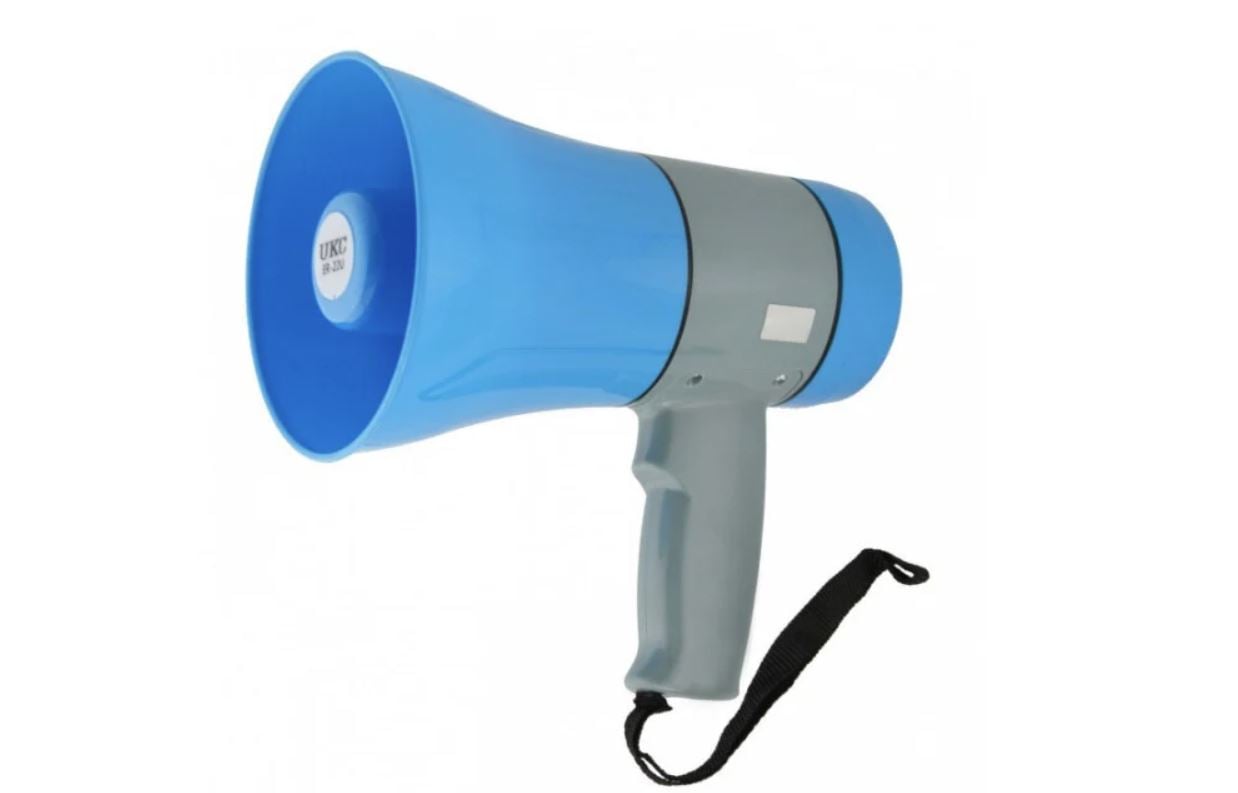 Громкоговоритель ручнойUKC ER-22U 200х125х200 мм Blue