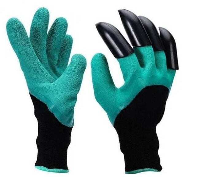 Рукавички гумові з кігтями для саду та городу Garden Genie Gloves Рукавички гумові з кігтями для саду та городу Garden Genie Gloves