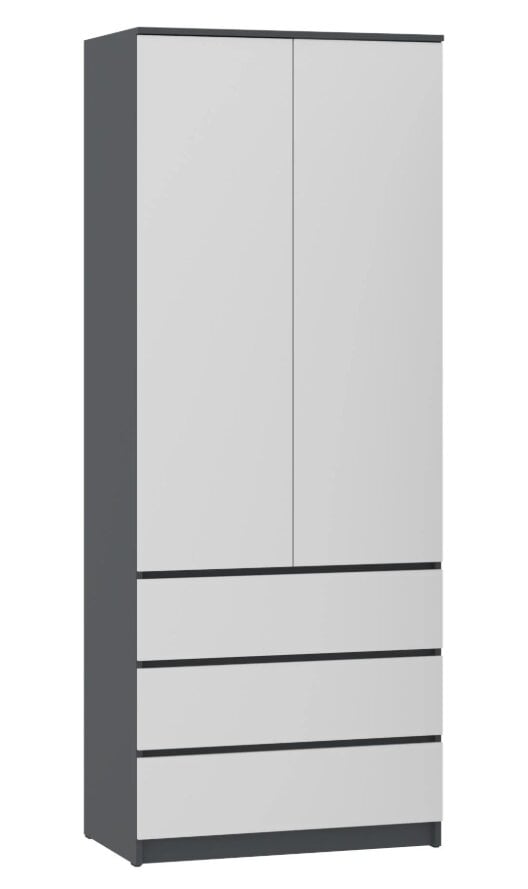 Шкаф гардеробный PEHOTIN НС-Ш-2 80х54х207 см Антрацит/Белый (PN-102014) Шкаф гардеробный PEHOTIN НС-Ш-2 80х54х207 см Антрацит/Белый (PN-102014)