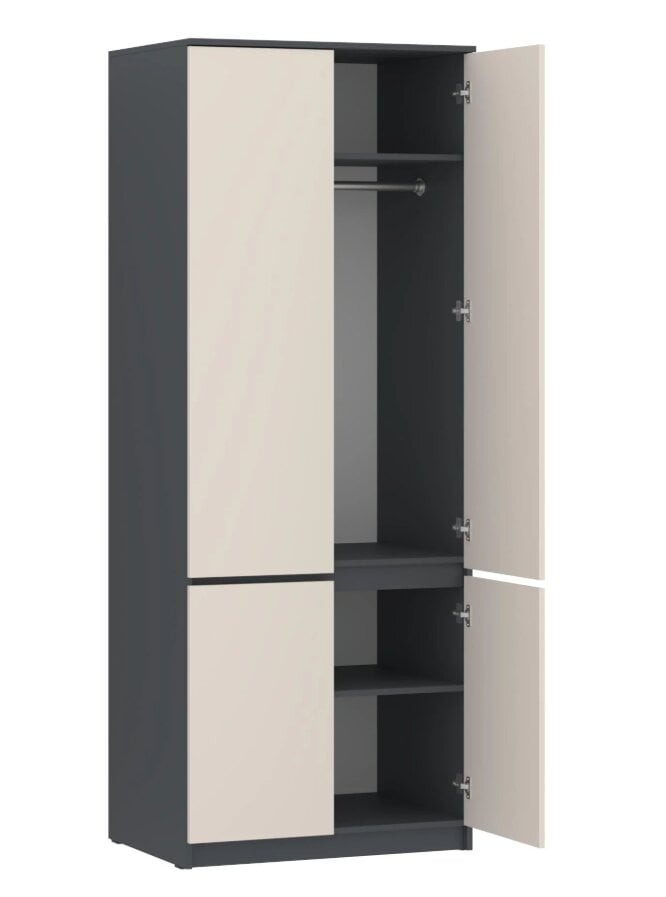 Шкаф гардеробный PEHOTIN НС-ШГ 80х54х207 см Антрацит/Кашемир (PN-102033) Шкаф гардеробный PEHOTIN НС-ШГ 80х54х207 см Антрацит/Кашемир (PN-102033)