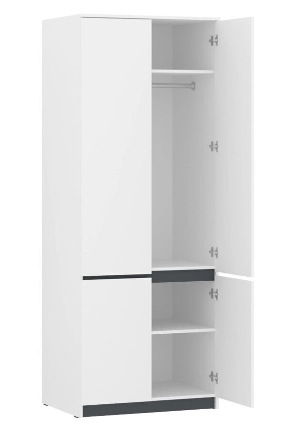 Шкаф гардеробный PEHOTIN НС-ШГ 80х54х207 см Белый (PN-102029)