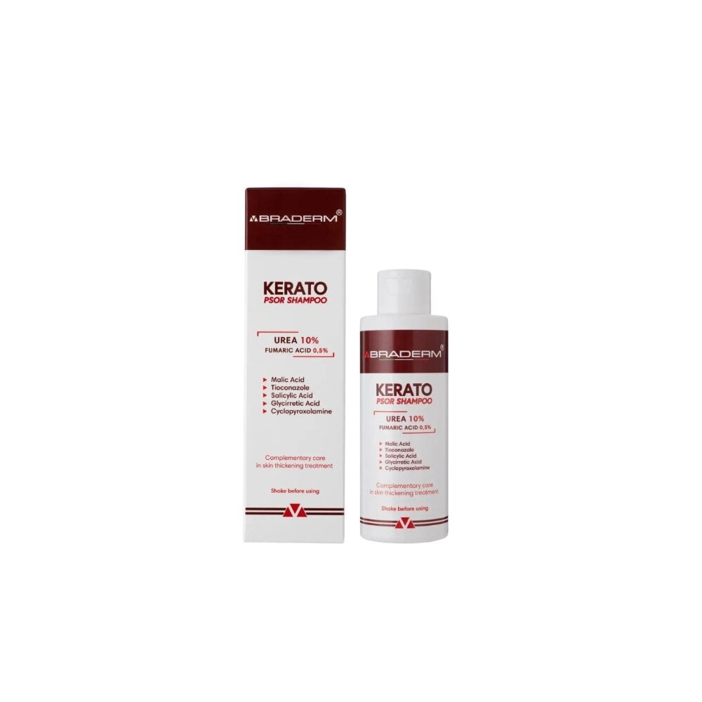 Шампунь проти лупи та себорейного дерматиту BRADERM Kerato Psor Shampoo 150 мл