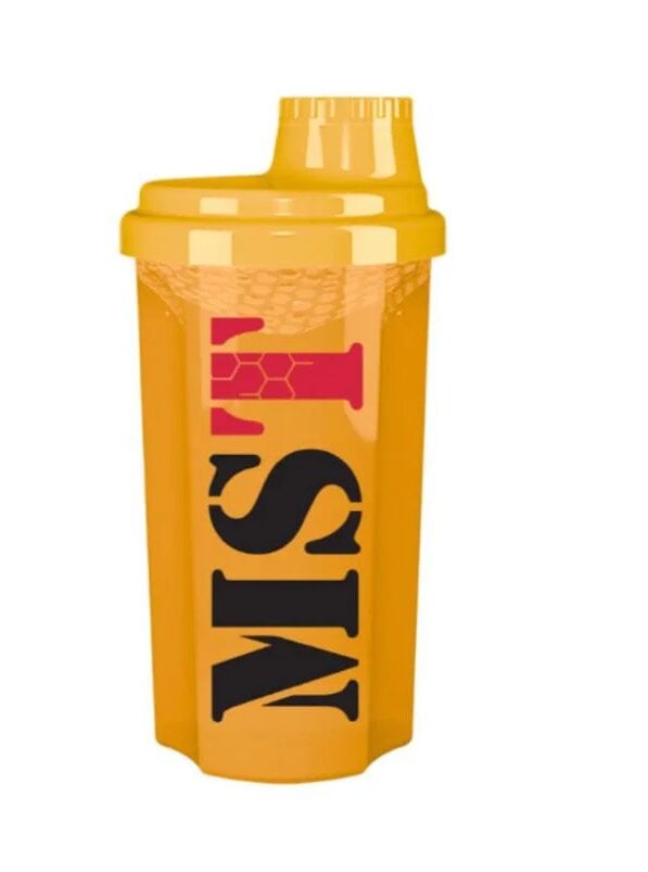 Шейкер для протеїну та спортивного харчування з кришкою на різьбі MST Shaker 700 мл Жовтогарячий