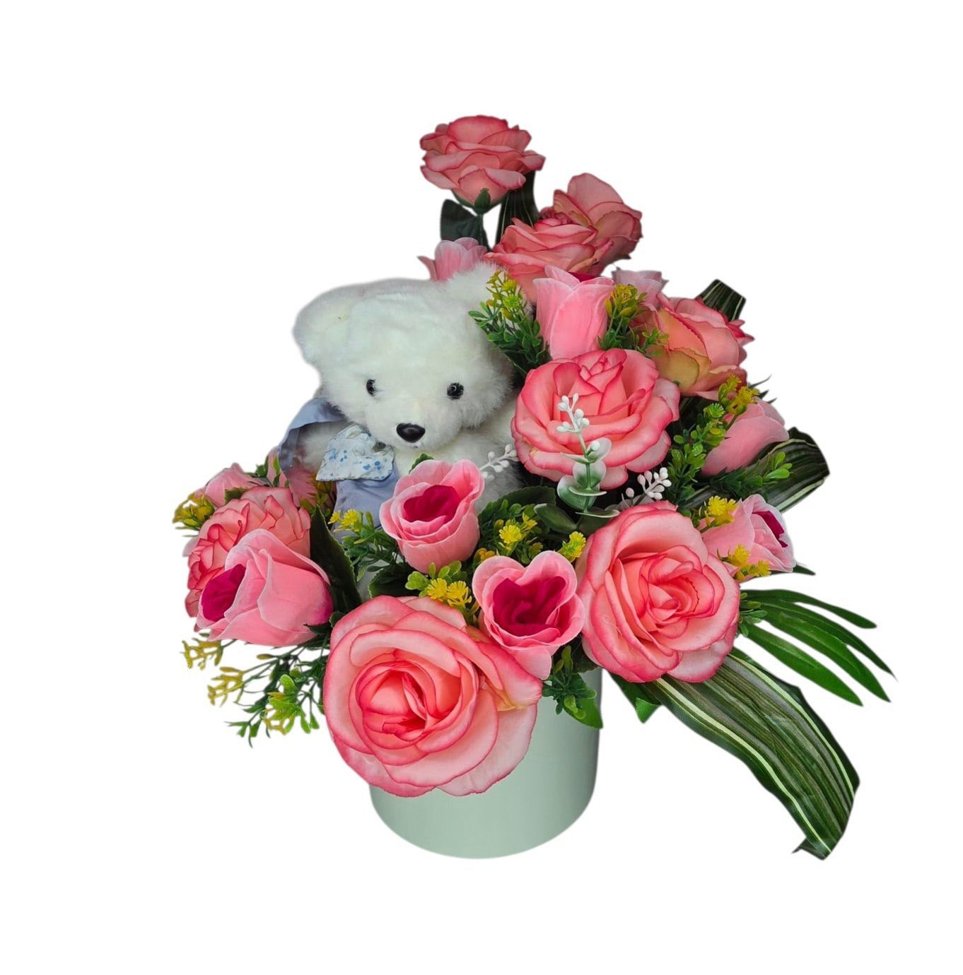 Шляпная коробка с игрушкой 50x40 см (0562)