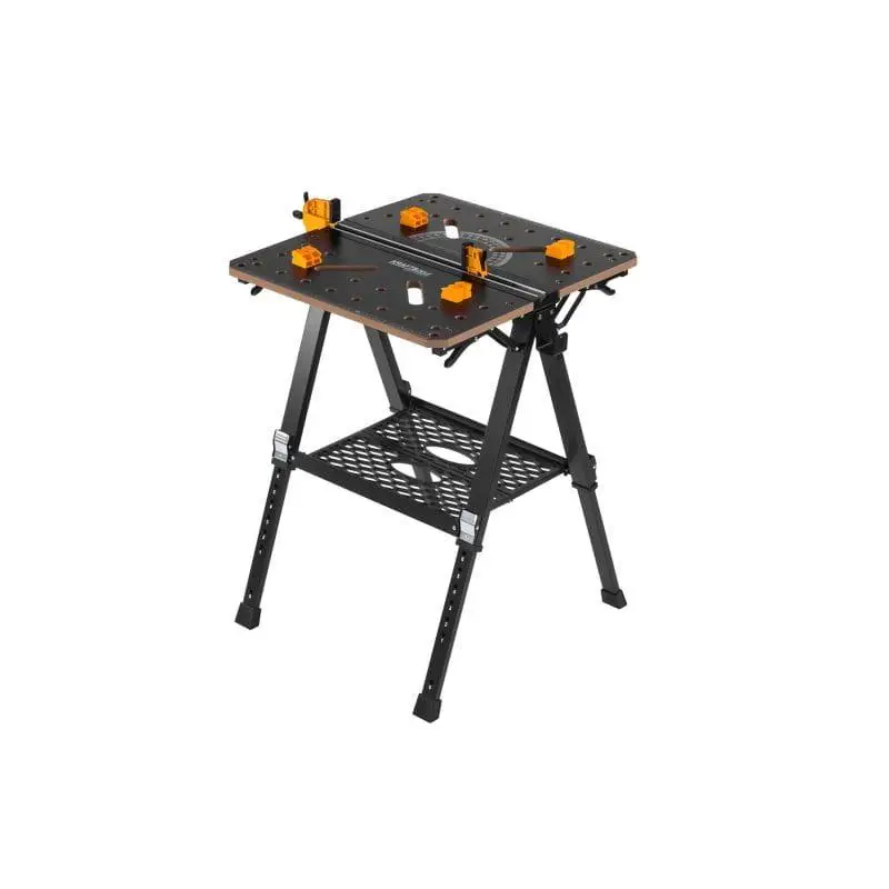 Верстак складной Kraft&Dele KD11871 454 кг регулируемая высота 60-92 см столешница МДФ 70х65 см с зажимным механизмом