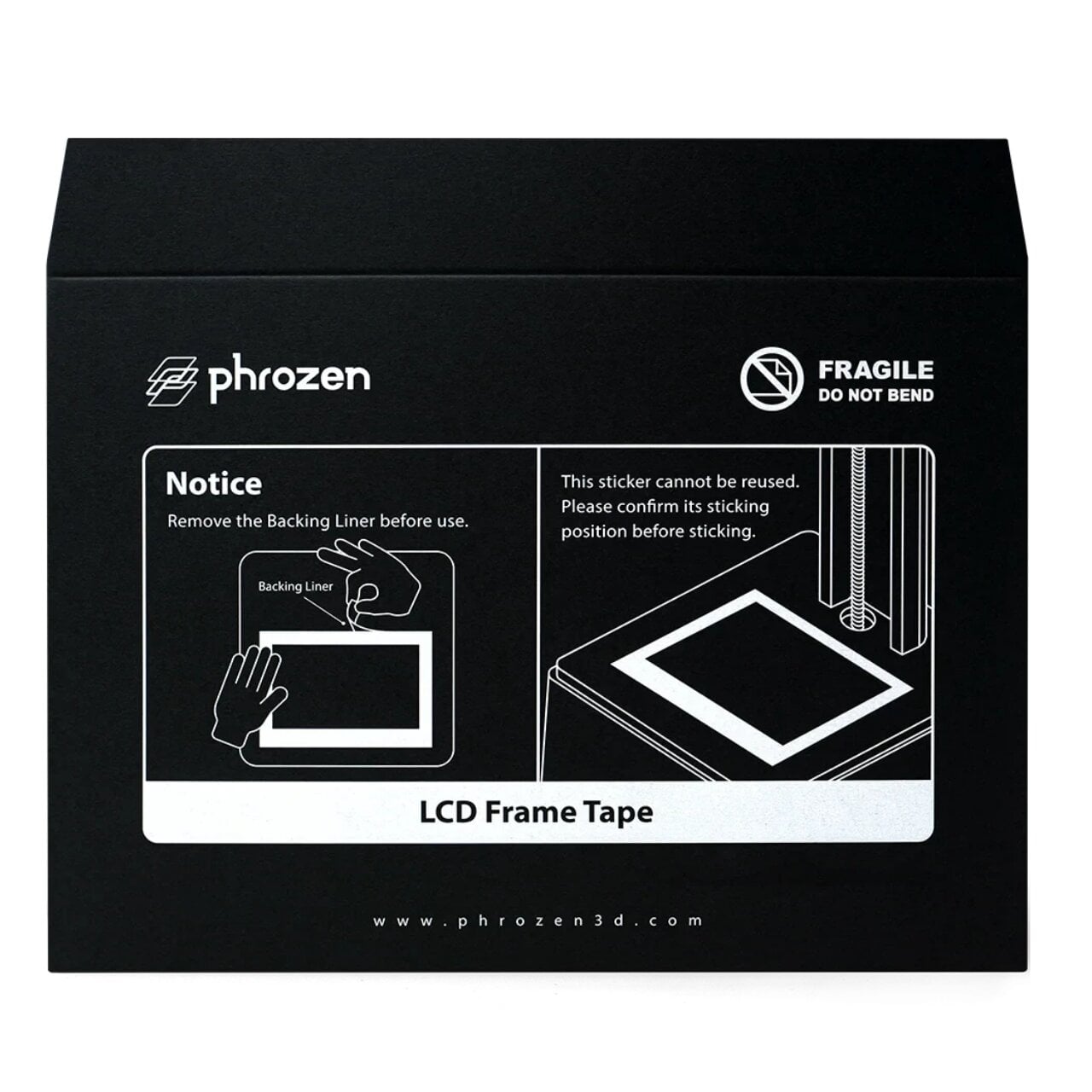 Лента рамки LCD-экрана для 3D-принтера Phrozen Sonic Mighty Revo 14K 10,1" 2 шт. (53010070122001)