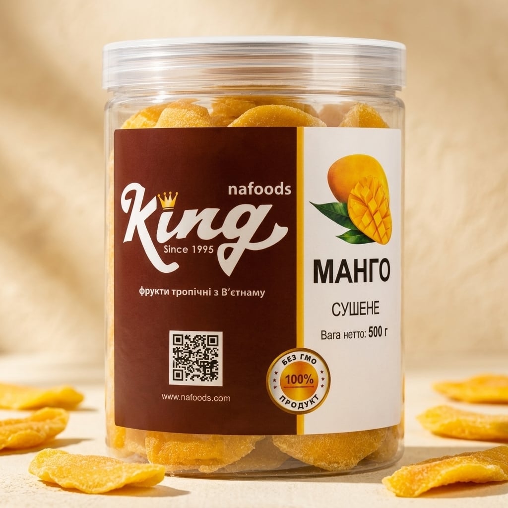 Манго сушеное King без сахара банка 500 г (38819791)