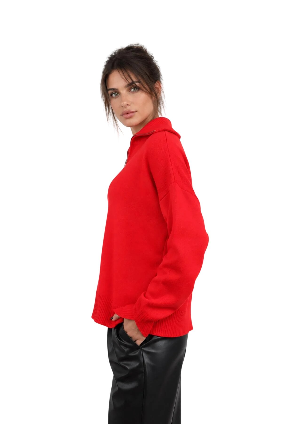 Свитер женский Yuki ЦБ-00298868 р. 50 Красный (SKT001324840) Свитер женский Yuki ЦБ-00298868 р. 50 Красный (SKT001324840)