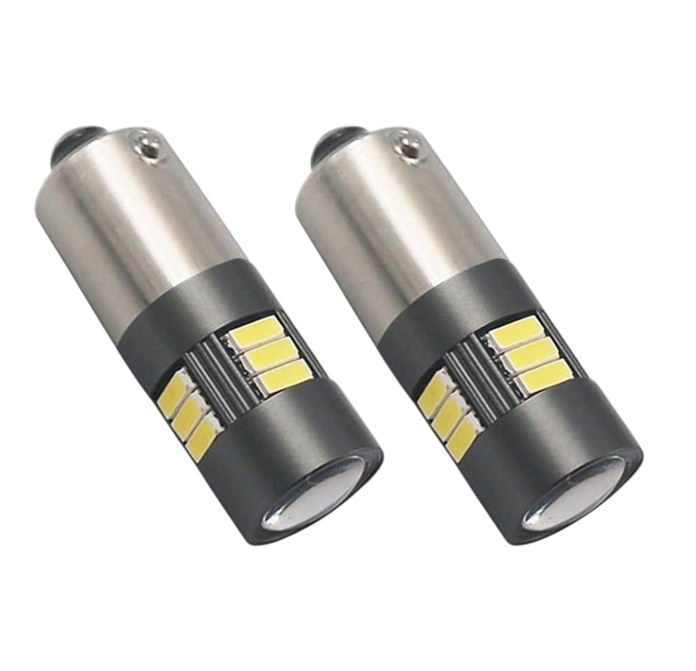 Лампы светодиодные H6W/6000K/12V-24V/15LED для автомобильных боковых фонарей 2 шт.