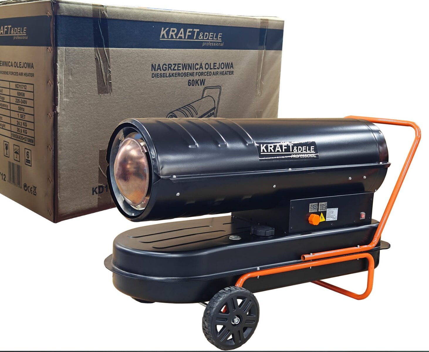 Теплова гармата дизельна Kraft&Dele KD11712 для обігріву приміщень (KD11712)