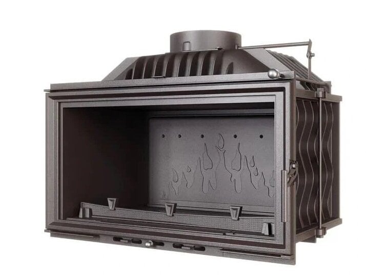 Топка чугунная каминная KAWMET W15 ECO на дровах 9,4 кВт