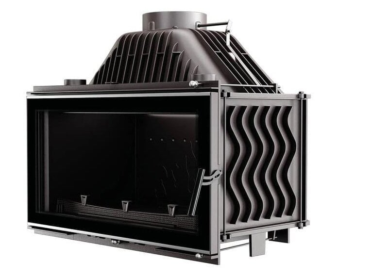 Топка чавунна камінна KAWMET W16 ECO з прямим склом 13,5 кВт