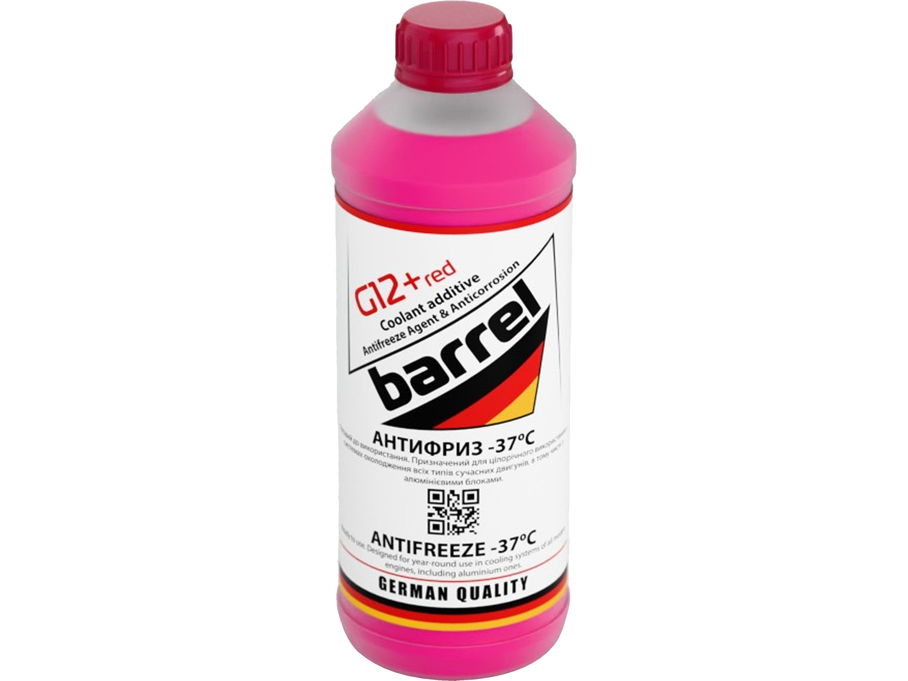 Тосол антифриз Червоний Barrel -37 G-12+ 1,5 л (48021044777)