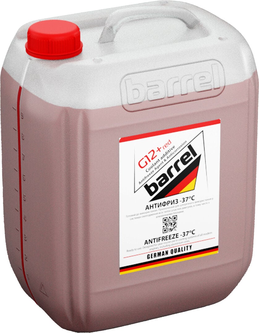Тосол антифриз Barrel -37 G-12+ 10 л Красный (48021044767) Тосол антифриз Barrel -37 G-12+ 10 л Красный (48021044767)
