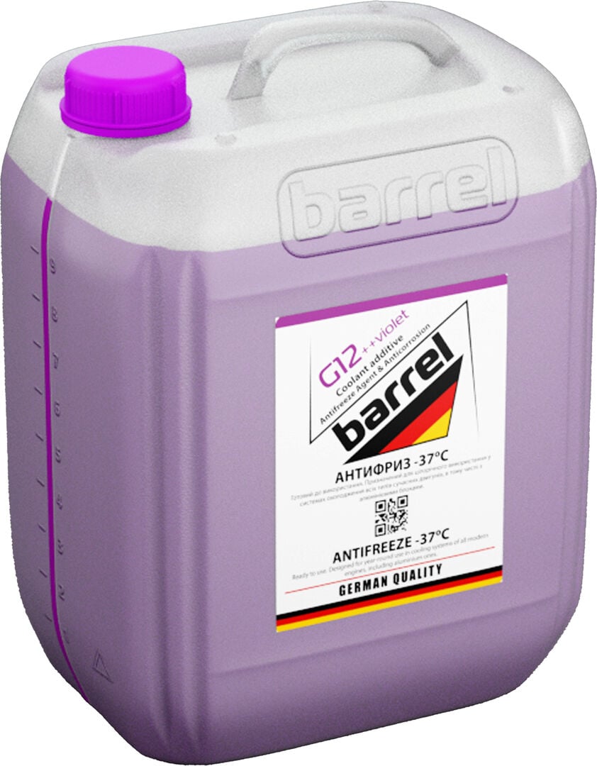 Тосол антифриз Barrel -37 G-12++ 10 л Фиолетовый (48021044781) Тосол антифриз Barrel -37 G-12++ 10 л Фиолетовый (48021044781)