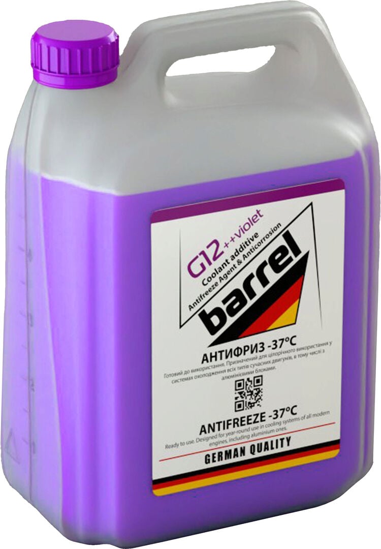 Тосол антифриз Barrel -37 G-12++ 5 л Фиолетовый (48021044784) Тосол антифриз Barrel -37 G-12++ 5 л Фиолетовый (48021044784)