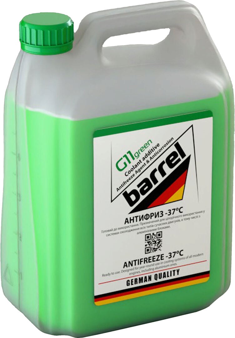 Тосол антифриз Barrel -37 G-11 5 л Зеленый (48021044776)