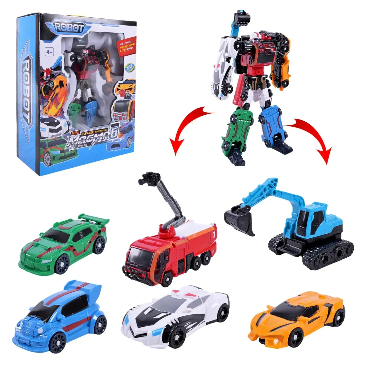 Робот-трансформер Robot Magma 6 Mini (535) - фото 5