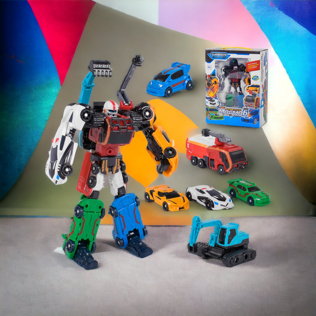 Робот-трансформер Robot Magma 6 Mini (535) - фото 3
